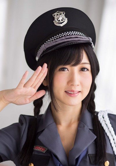 Adorable and playful All Gravure Beauty Hibiki Ohtsuki naked in Yes Officer  in All Gravure set Yes Officer
